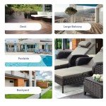 Belord Adjustable Wicker Outdoor Chaise Lounge Chair