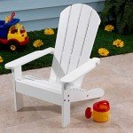 White Wooden Adirondack Chair for Kids