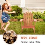 Kid's Outdoor Wooden Adirondack Lounge Chair