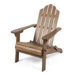 Dark Brown Foldable Acacia Adirondack Chair