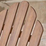 Dark Brown Foldable Acacia Adirondack Chair