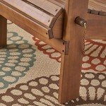 Dark Brown Foldable Acacia Adirondack Chair