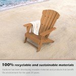 Extra Tall Adirondack Chair for Patio Comfort