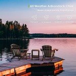 Adirondack Chairs with Ottoman Set – Black