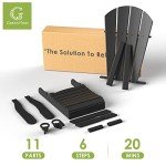 Adirondack Chairs with Ottoman Set – Black