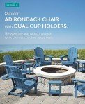 Navy Folding Adirondack Chairs Set of 4