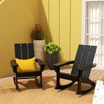 Adirondack Rocking Chair Set for Outdoor Spaces