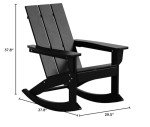 Adirondack Rocking Chair Set for Outdoor Spaces