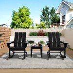 Adirondack Rocking Chair Set for Outdoor Spaces