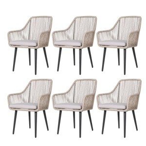 Patiorama Set of 6 Outdoor Dining Chairs