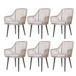 Patiorama Set of 6 Outdoor Dining Chairs