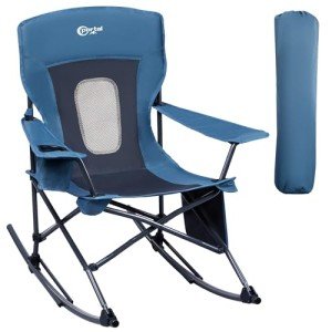 Portable Folding Rocking Chair with Cup Holder