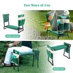 TomCare Foldable Garden Kneeler and Seat with Tool Bag