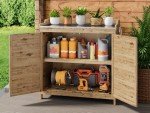 Gizoon Outdoor Potting Bench with Metal Top