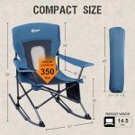 Portable Folding Rocking Chair with Cup Holder