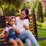 Stylish 50” Outdoor Bench with American Flag Design