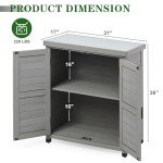 Outdoor Storage Cabinet and Potting Bench Table