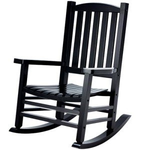 Oversized Wooden Rocking Chair for Patio Use
