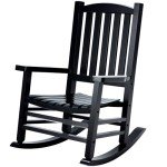 Oversized Wooden Rocking Chair for Patio Use