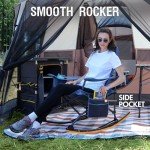 Portable Folding Rocking Chair with Cup Holder