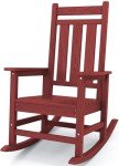 Red Outdoor Patio Rocking Chair by KINGYES