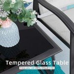 3-Piece Outdoor Rocking Bistro Set - Light Gray