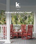 Red Outdoor Patio Rocking Chair by KINGYES