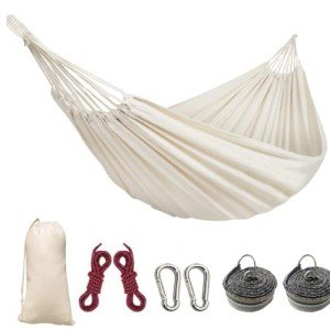Colel Cotton Canvas Portable Hammock with Carry Bag