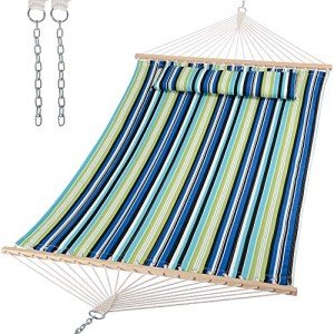 SUNCREAT Lightweight 2-Person Hammock with Stripes