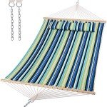 SUNCREAT Lightweight 2-Person Hammock with Stripes