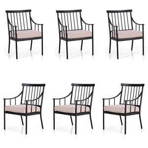 Set of 6 Weatherproof Outdoor Dining Chairs