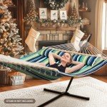 SUNCREAT Lightweight 2-Person Hammock with Stripes