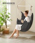Cozy Slate Gray Hammock Chair with Cushions