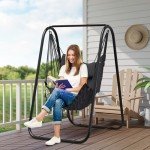 Heavy-Duty Hammock Chair with Stand - Grey