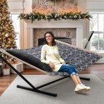 ANOW Double Hammock with Stand for Outdoors