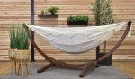 Vivere Natural Solid Pine Wood Hammock Set