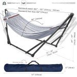 Tranquillo Portable Double Hammock with Stand