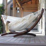 Vivere Natural Solid Pine Wood Hammock Set