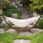 Vivere Natural Solid Pine Wood Hammock Set