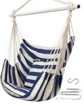 ADVOKAIR Large Hanging Hammock Chair with Cushions