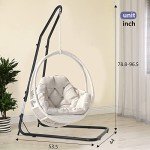 Adjustable Steel Hammock Chair Stand for Outdoors