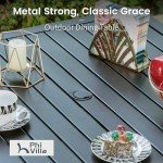 5-Piece Patio Dining Set with Cushions and Umbrella Hole