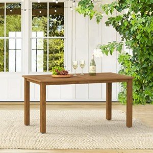 Cozyman 6-Person Weather-Resistant Patio Dining Table
