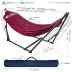 Tranquillo Portable Double Hammock with Stand 600 lbs
