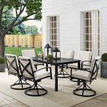 Kaplan 7-Piece Outdoor Dining Set with Cushions