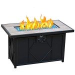 BALI OUTDOORS 42" Propane Fire Pit Table