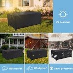 60-Inch Waterproof Patio Dining Table Cover