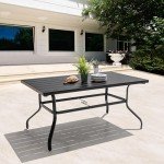 NUU GARDEN 6-Person Outdoor Dining Table