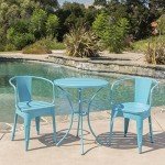 Colmar 3-Piece Matte Blue Bistro Set