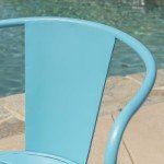 Colmar 3-Piece Matte Blue Bistro Set